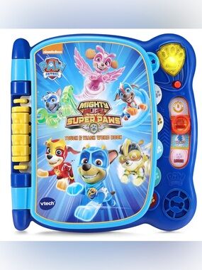 VTech Paw Patrol Mighty Pups Super Paws Touch & Teach Word Book - Blue